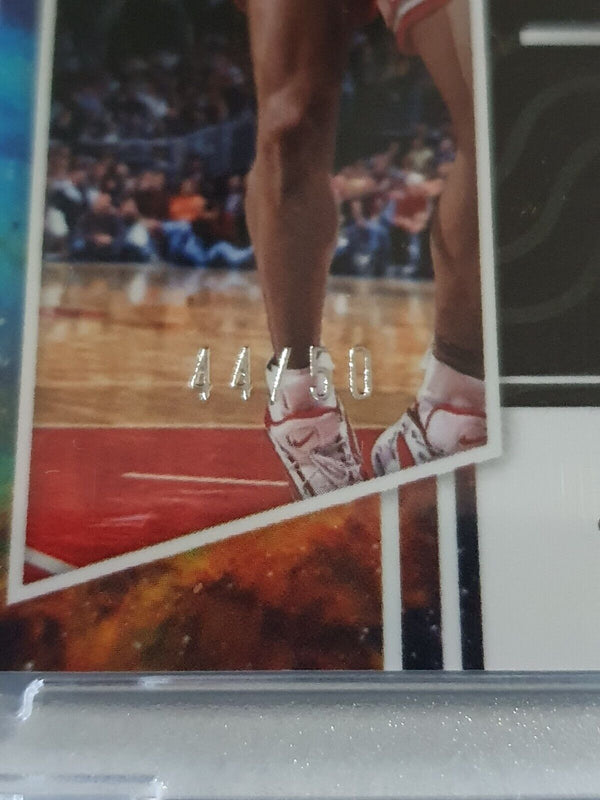 2021 Panini Obsidian Dennis Rodman AUTO ORANGE /50 Holo Galaxy Autographs - Rare