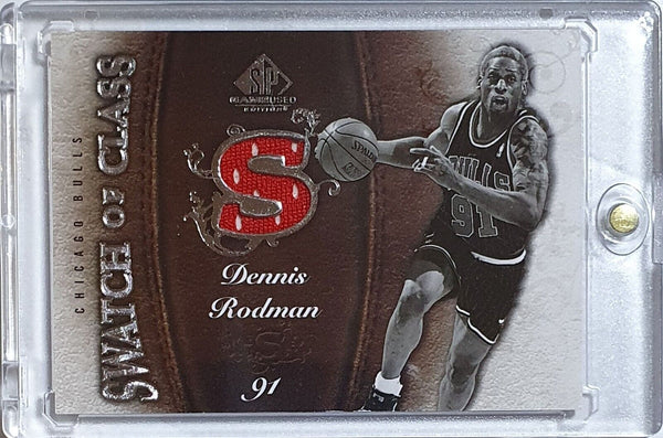 2007 SP Game Used Dennis Rodman #PATCH Game Worn Jersey - Rare