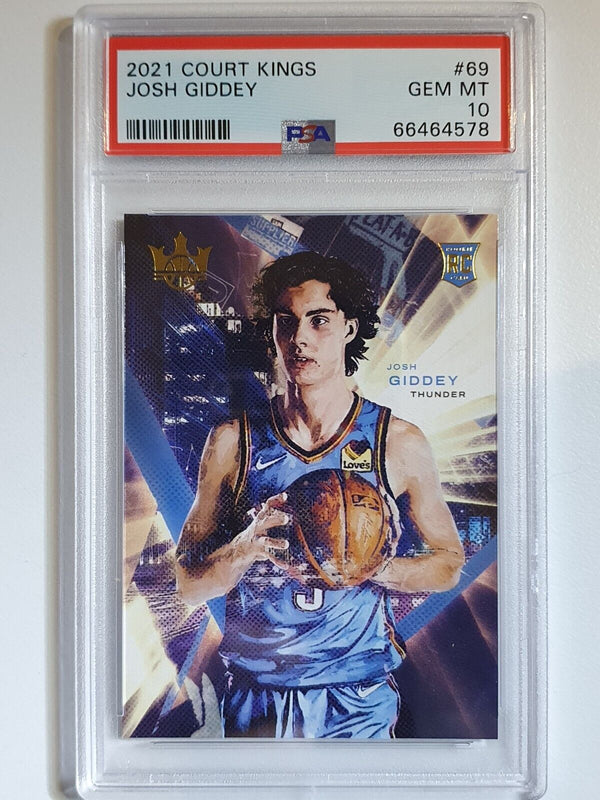 2021 Panini Court Kings Josh Giddey Rookie #69 RC - PSA 10 (POP 5)