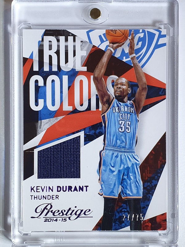 2014 Panini Prestige Kevin Durant #PATCH /75 Game Worn Jersey - Rare
