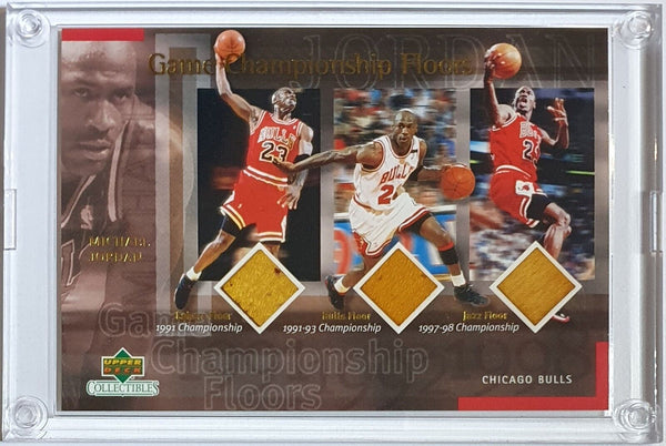 2000 Upper Deck Michael Jordan /2300 Triple GAME CHAMPIONSHIP FLOOR Boards