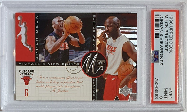1996 Upper Deck Michael Jordan #VP1 MJ's Viewpoints - PSA 9 (LOW POP)
