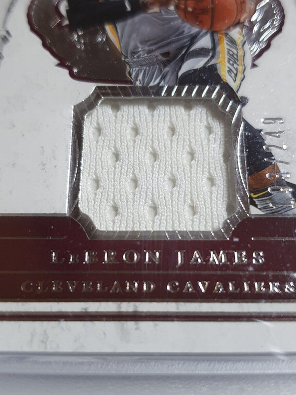 2017 Panini Crown Royale Lebron James #PATCH /249 Game Worn Jersey - PSA 9