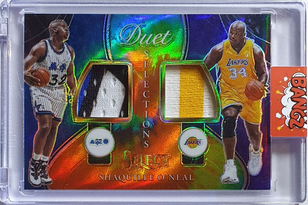 2020 Select Shaquille O'Neal #PATCH TIE-DYE /25 Game Worn Dual Jerseys - Rare