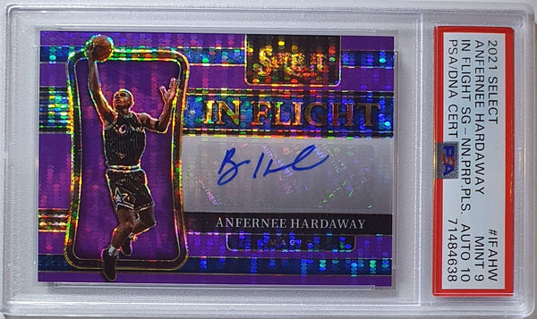 2021 Select Anfernee Hardaway #AUTO NEON PURPLE PULSAR /15 - PSA 9 (POP 1)