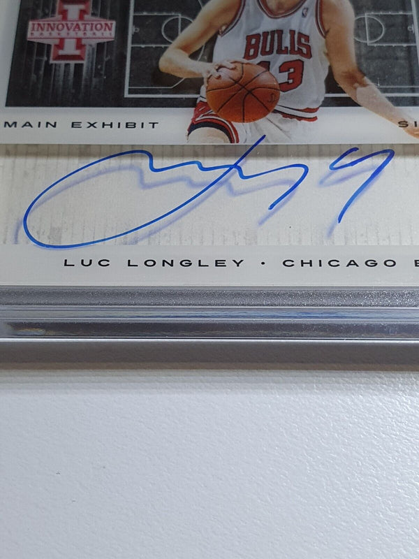 2013 Innovation Luc Longley AUTO /199 Main Exhibit On Card Signatures - Rare