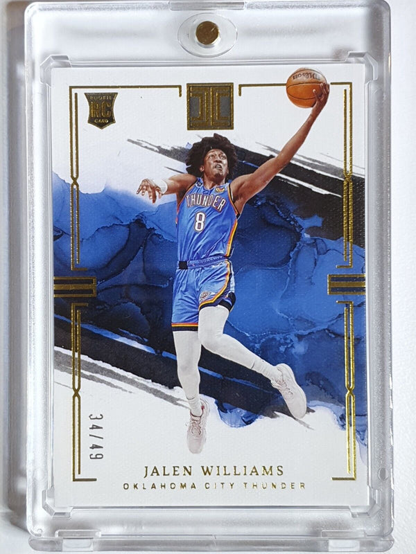 2021 Impeccable Jalen Williams Rookie #19 GOLD /49 Edition - Ready to Grade