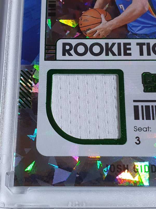 2021 Contenders Josh Giddey #PATCH GREEN ICE Prizm Rookie Ticket RC - Rare