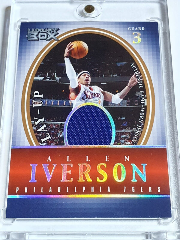 2005 Topps Luxury Box Allen Iverson #PATCH /200 Game Worn Jersey - Rare