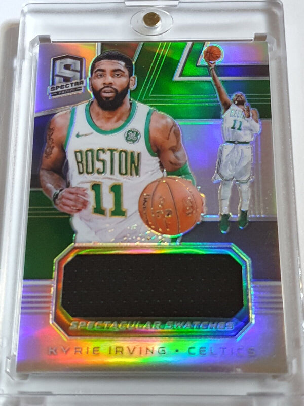 2018 Panini Spectra Kyrie Irving #PATCH Silver /99 Game Worn Jersey - Rare