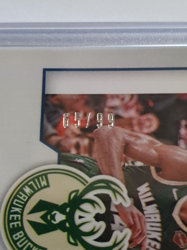 2019 Panini Chronicles Giannis Antetokounmpo #528 BLUE HOLO /99 Crusade - Rare