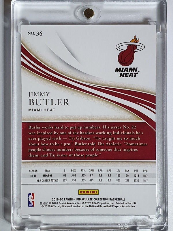 2019 Panini Immaculate Collection Jimmy Butler #36 SILVER /99 Edition - Rare