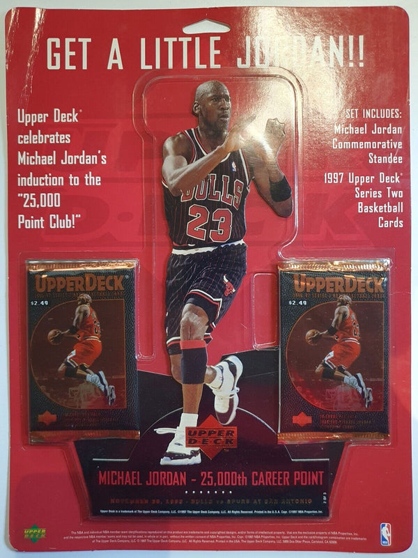 1997 Upper Deck Michael Jordan 25,000 Point Club with 2 Packs - Factory Sealed