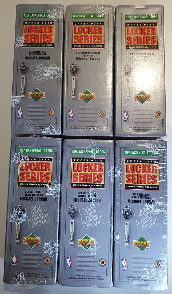 1991 Upper Deck Michael Jordan Locker Series Complete Set (1-6) - Factory Sealed