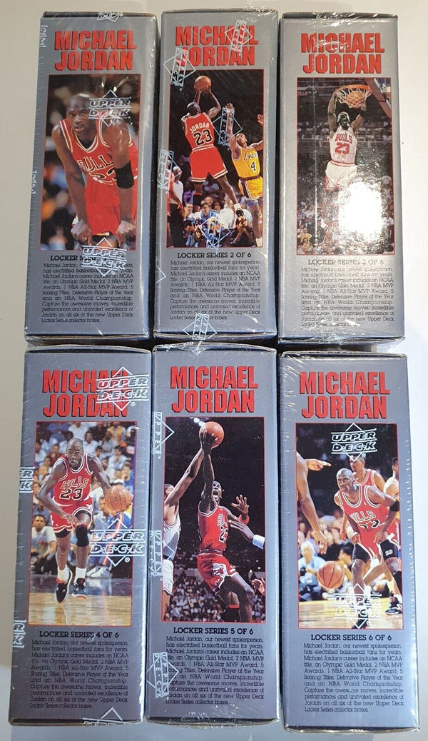 1991 Upper Deck Michael Jordan Locker Series Complete Set (1-6) - Factory Sealed