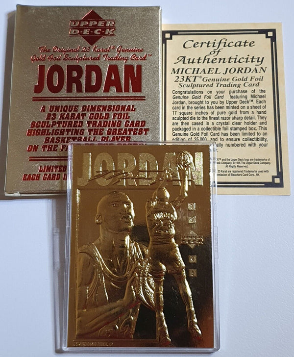1995 Upper Deck Michael Jordan 23K GOLD CARD Bleachers - Rare