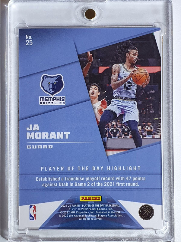 2021 Panini Ja Morant #25 Moon Lava /199 Player Of The Day - Rare