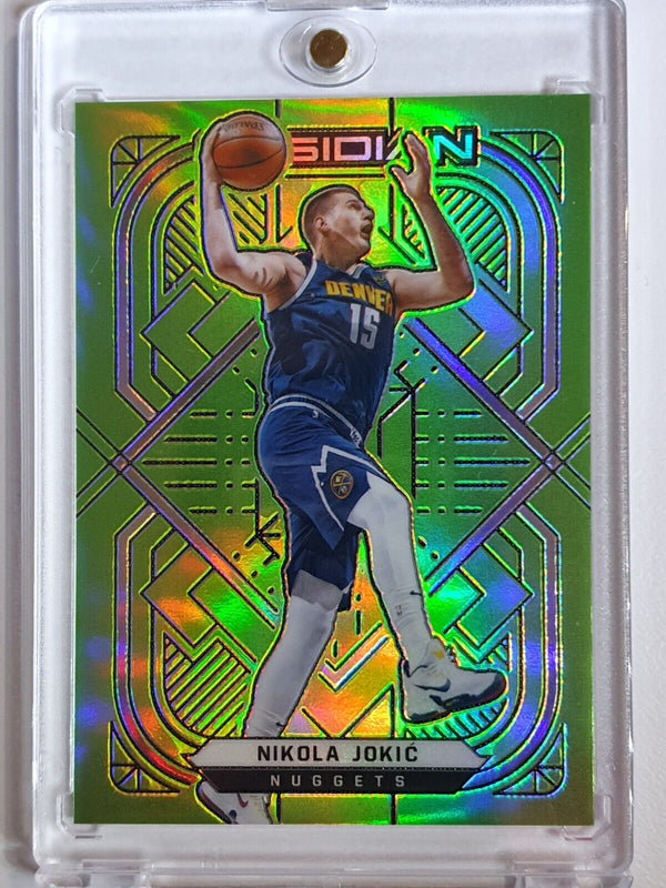 2020 Panini Obsidian Nikola Jokic #97 ELECTRIC ETCH GREEN FLOOD Holo - Rare