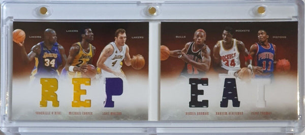 2012 Preferred Booklet /199 Six Jersey Patches - Shaquille Rodman Olajuwon Zeke