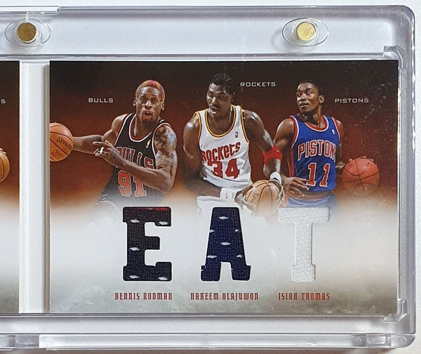 2012 Preferred Booklet /199 Six Jersey Patches - Shaquille Rodman Olajuwon Zeke