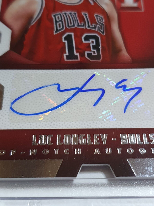 2013 Panini Innovation Luc Longley AUTO /325 Top-Notch Autograph Die-Cut - Rare