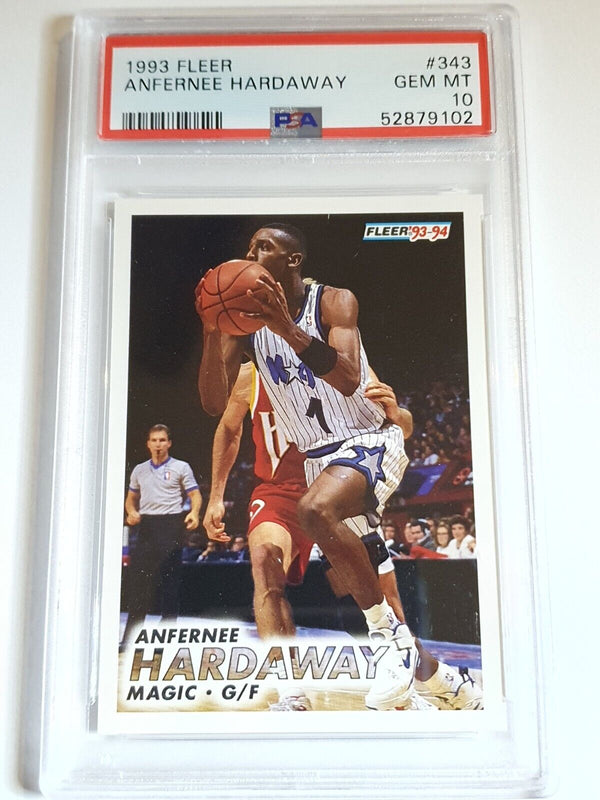 1993 Fleer Anfernee Hardaway Rookie #343 RC - PSA 10 (Low POP)