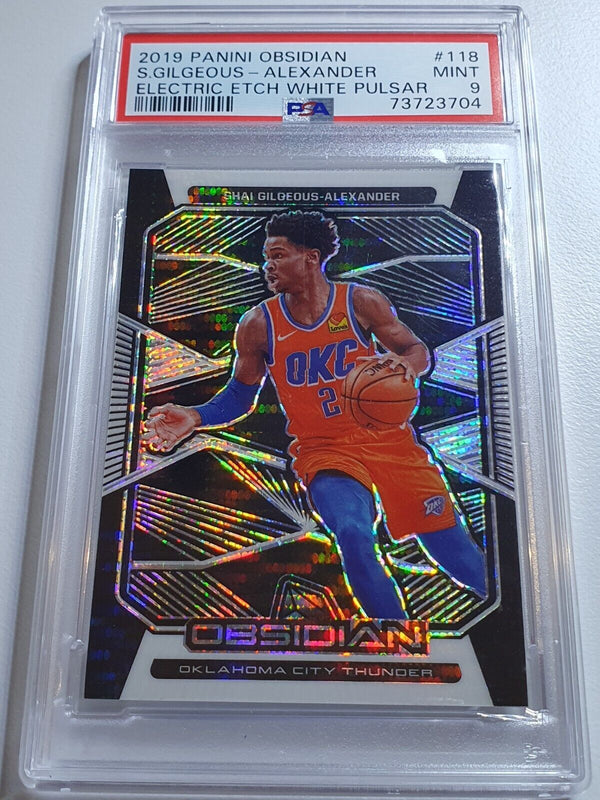 2019 Obsidian Shai Gilgeous-Alexander #118 WHITE PULSAR Prizm - PSA 9 (POP 2)