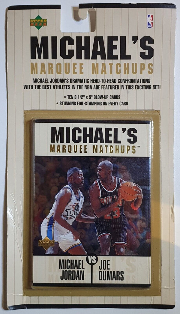 1997 Upper Deck Michael Jordan Marquee Matchups (10 Jumbo Cards) Factory Sealed