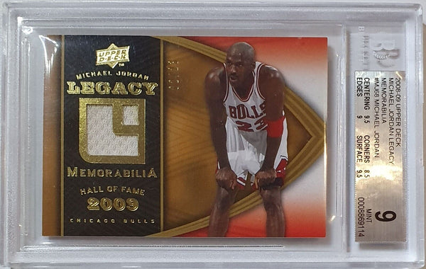 2008 Upper Deck Michael Jordan Legacy #PATCH /23 Game Jersey - BGS 9 (POP 2)