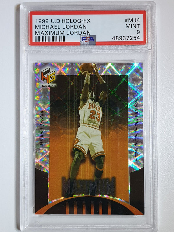 1999 Upper Deck Michael Jordan #MJ4 HOLOGrFX Maximum MJ - PSA 9