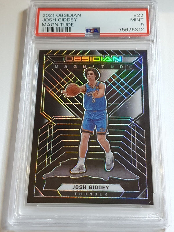 2021 Obsidian Josh Giddey Rookie #22 HOLO /99 Magnitude - PSA 9 (POP 4)