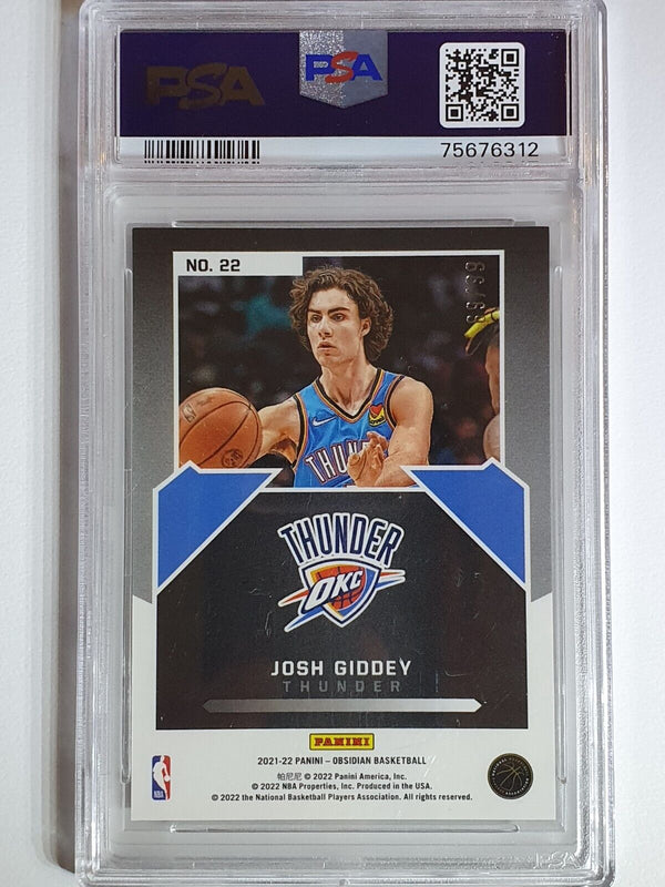 2021 Obsidian Josh Giddey Rookie #22 HOLO /99 Magnitude - PSA 9 (POP 4)