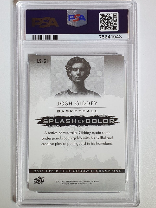 2021 Upper Deck Josh Giddey Rookie 3D LENTICULAR Splash - PSA 10 (POP 1)