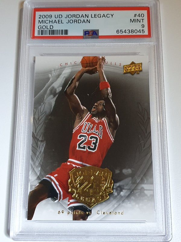 2009 UD Jordan Legacy Michael Jordan #64 GOLD - PSA 9 (POP 20)