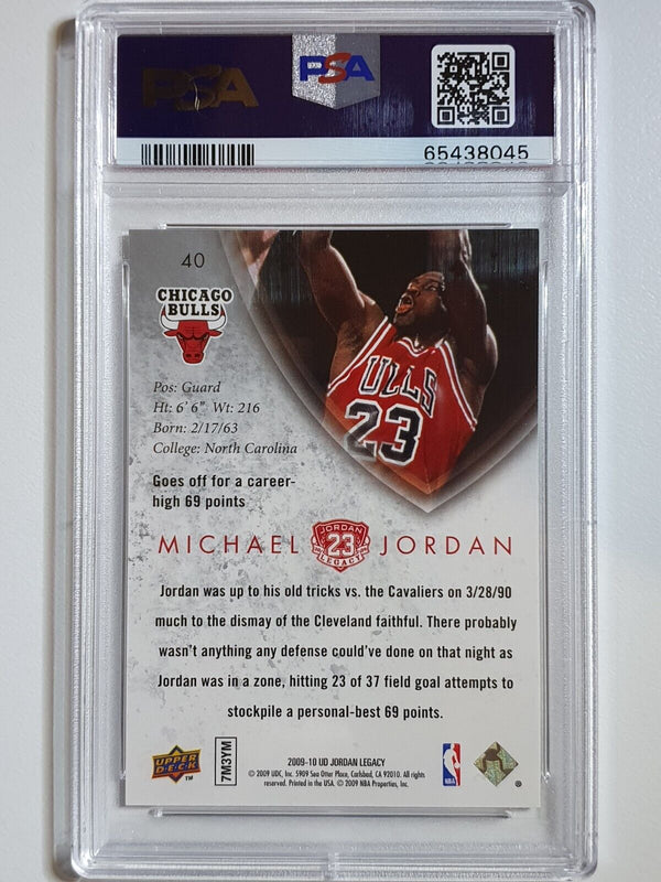 2009 UD Jordan Legacy Michael Jordan #64 GOLD - PSA 9 (POP 20)