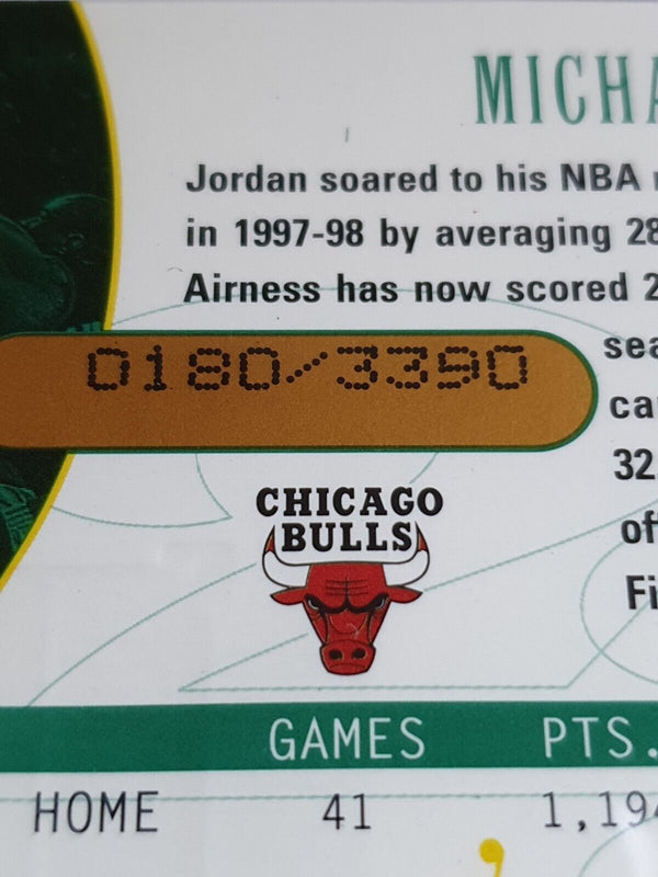 1998 SPx Finite Michael Jordan #181 BRONZE /3390 Top Flight - Rare