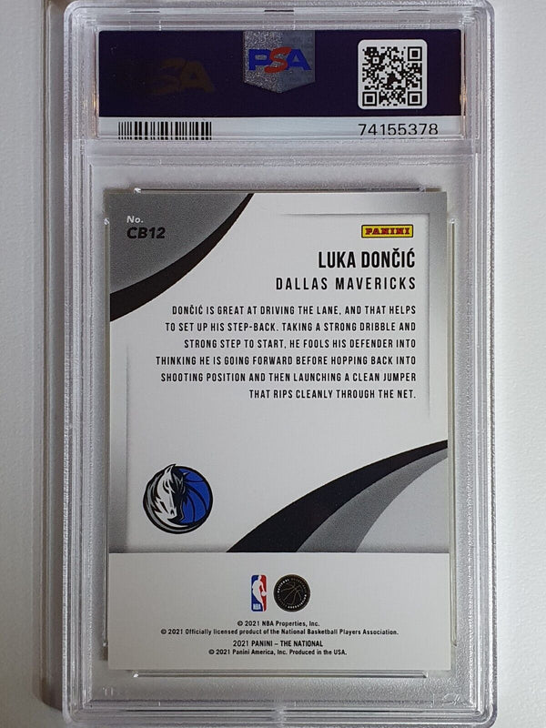 2021 Panini The National Luka Doncic #CB12 CASE BREAKER /199 - PSA 9 (POP 5)