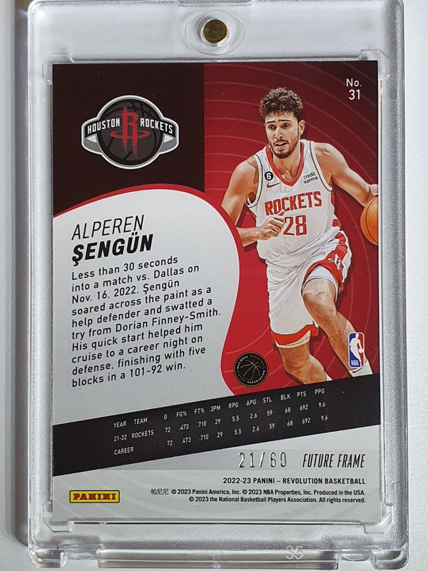 2022 Panini Revolution Alperen Sengun #37 FUTURE FRAME Holo /60 - Ready to Grade