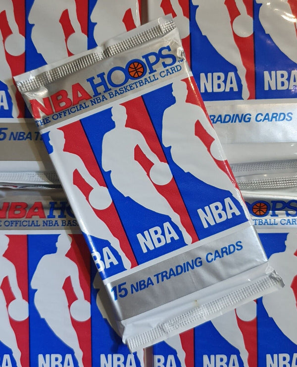 1990-91 NBA Hoops Series 1 Sealed Pack - Factory Sealed Packs