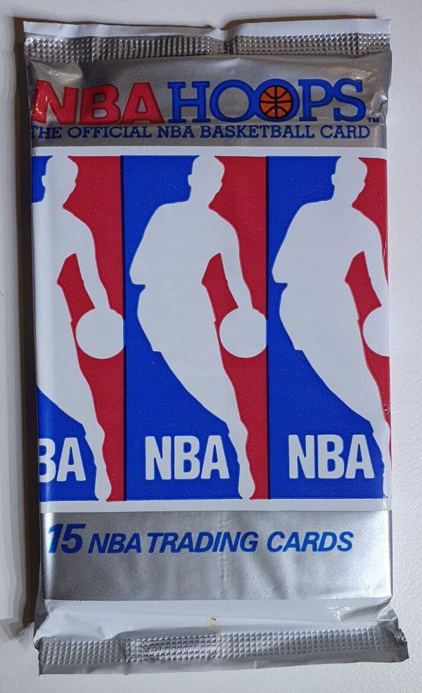 1990-91 NBA Hoops Series 1 Sealed Pack - Factory Sealed Packs