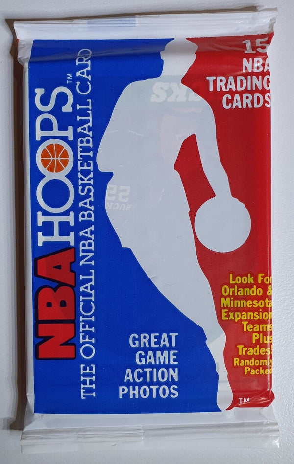 1989-90 NBA Hoops Basketball Sealed Pack - Factory Sealed Packs