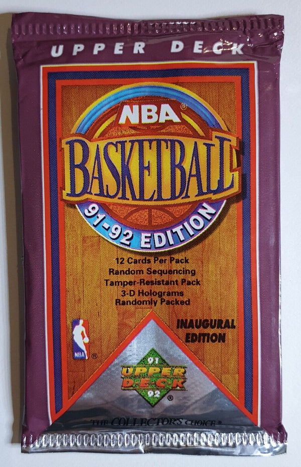 1991-92 Upper Deck NBA Basketball Sealed Pack - Factory Sealed Packs