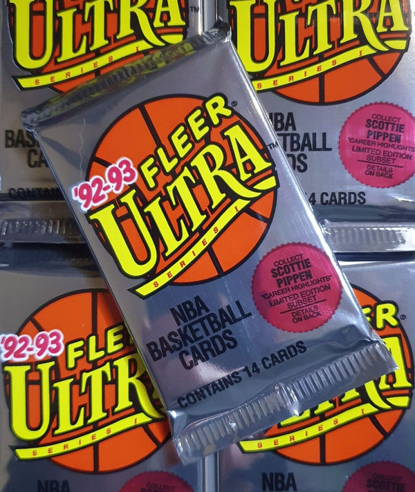 1992-93 Fleer Ultra Basketball Series 1 Sealed Pack - Factory Sealed Packs