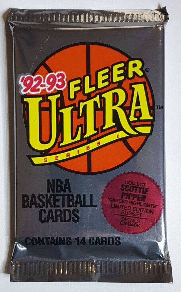 1992-93 Fleer Ultra Basketball Series 1 Sealed Pack - Factory Sealed Packs