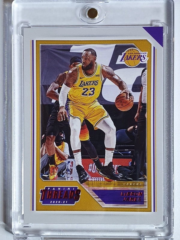 2020 Panini Chronicles Lebron James #85 RED Prizm /149 Threads - Ready to Grade