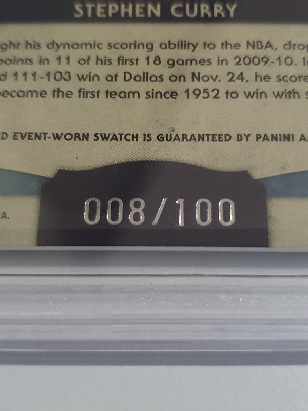 2009 Timeless Treasures Stephen Curry Rookie PATCH /100 Jersey - BGS 9.5 (POP 5)