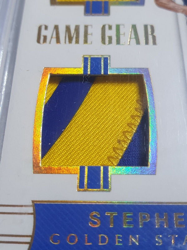 2017 National Treasures Stephen Curry PATCH PRIME /10 Dual Jerseys BGS 9 (POP 1)