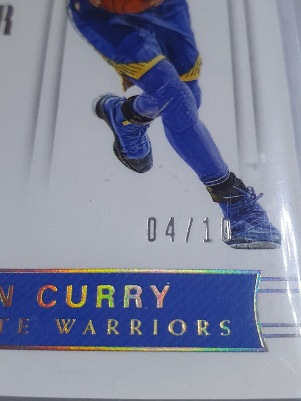 2017 National Treasures Stephen Curry PATCH PRIME /10 Dual Jerseys BGS 9 (POP 1)