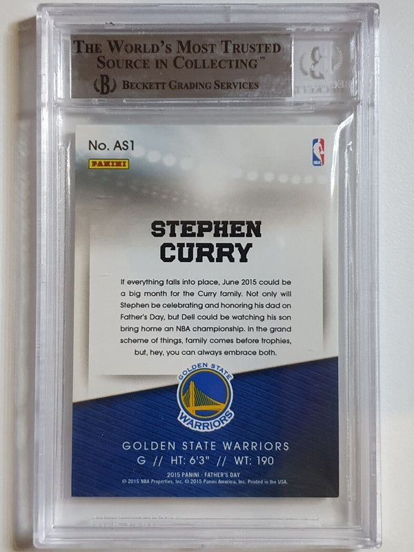 2015 Panini Stephen Curry #PATCH All Star Game Jersey Logo - BGS 9 (POP 1)