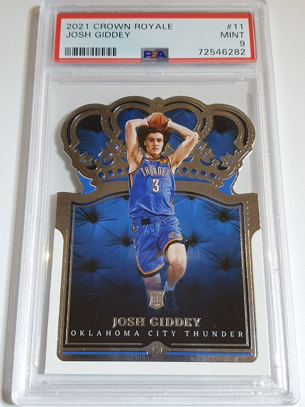 2021 Panini Crown Royale Josh Giddey Rookie #11 RC - PSA 9 (POP 12)